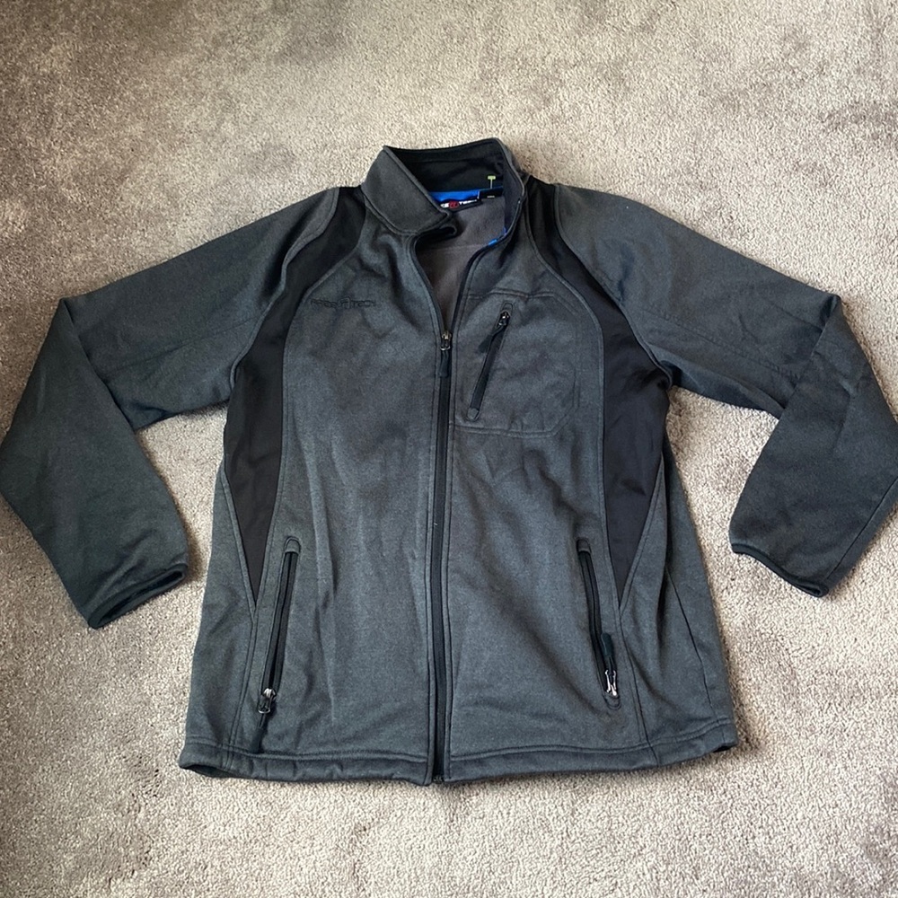 Free Tech Gray/Black Full Zip Fleece Lined Jacket SIZE M